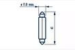 Вказівна лампа Narva 17314 C10W 12V 10W SV8,5