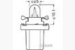 Вказівна лампа Osram 2721MF 1,2W 12V B8,5d 5X10FS
