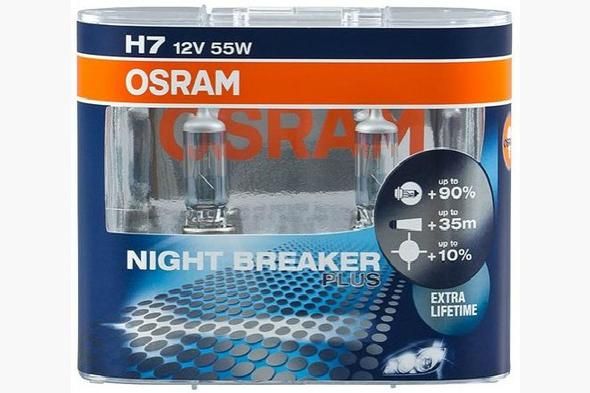 Лампа головного світла Osram H7 55W Night Breaker Plus 64210NBP