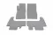 Поліуретанові килимки (EVA, сірі) Toyota Land Cruiser 80