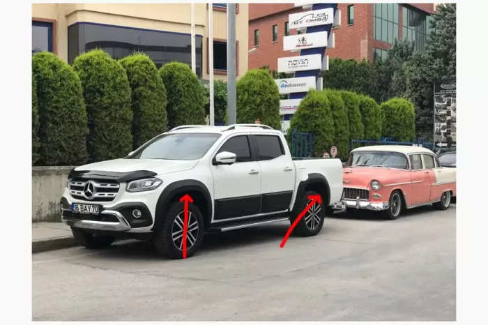Розширювачі колісних арок (під фарбування) Mercedes X class