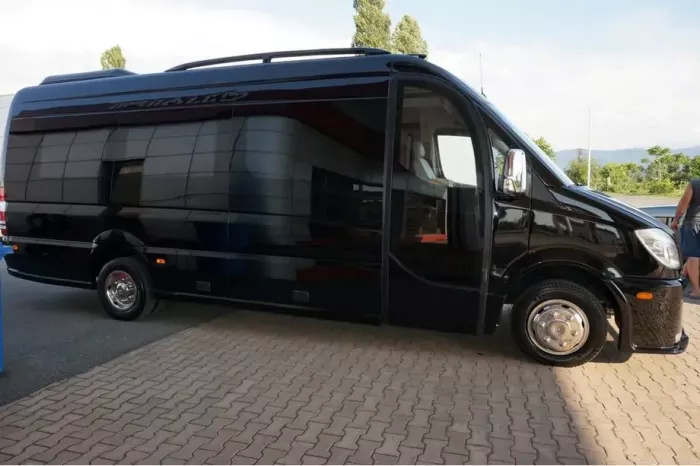 Ковпаки з нержавіючої сталі Ексклюзив V2 (2 катк., 4 шт) Mercedes Sprinter 2006-2018 років.