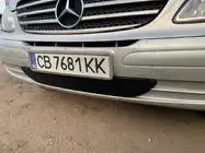 Зимова накладка на бампер (2004-2010) Mercedes Vito W639 2004-2015рр.
