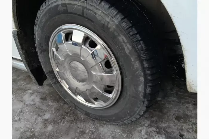 Ковпаки з нержавійки Пелюстки (1 ковзанці., 4 шт) Volkswagen Crafter 2006-2017рр.