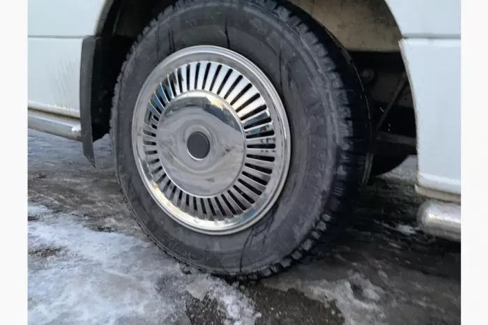 Ковпаки з нержавійки Зірка (1 ковзанці., 4 шт) Volkswagen Crafter 2006-2017рр.