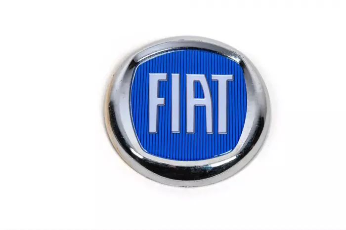 Емблема (синя, самоклейка) Fiat