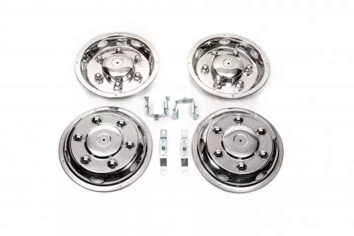 Ковпаки з нержавійки Ексклюзив V2 (2 катк., 4 шт) Volkswagen Crafter 2006-2017рр.