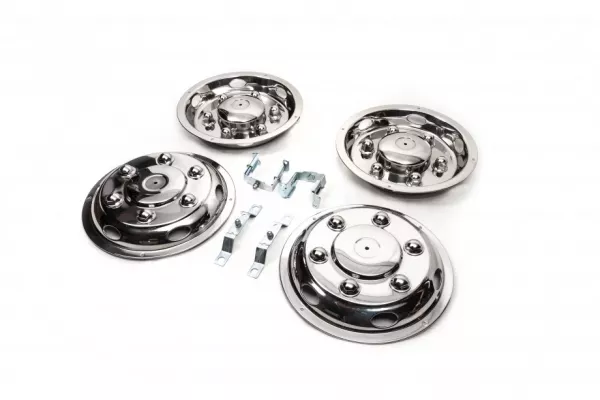 Ковпаки з нержавійки Ексклюзив V2 (2 катк., 4 шт) Volkswagen Crafter 2006-2017рр.