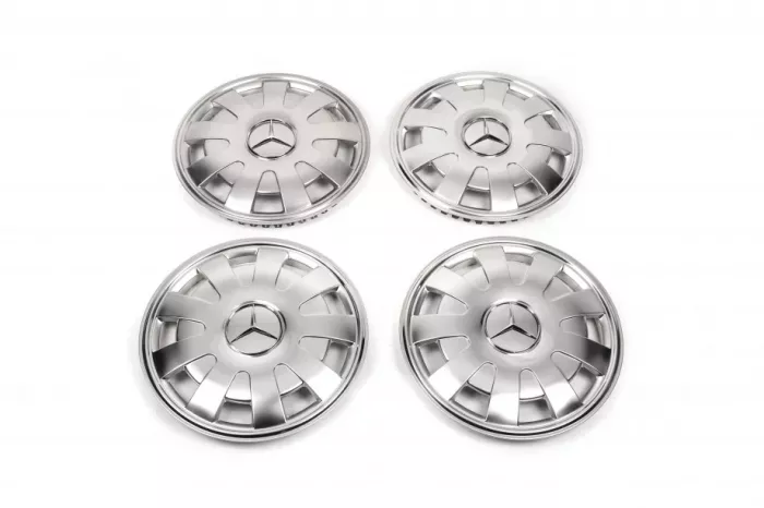 Ковпаки з нержавійки Пелюстки (1 ковзанці., 4 шт) Volkswagen Crafter 2006-2017рр.