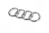 Емблема (самоклейка, 136 мм на 46 мм) Audi 80/90 1987-1996.